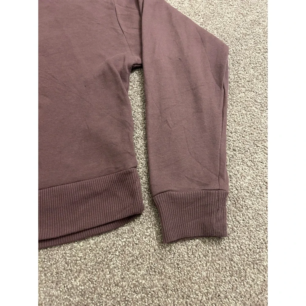 Wild Fable Mock Neck Sweatshirt Womens XL Mauve Excellent Cropped Fleece Top - Picture 8 of 12